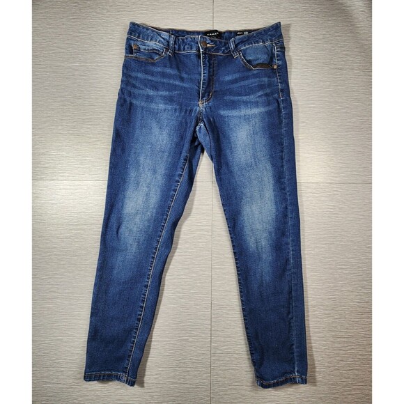 Tahari Kelly Classic Mid-Rise Skinny Denim Jeans Womens Size 10/30 - Picture 1 of 10